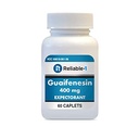 Relivable-1 Laboratories Guaifenesin 400 mg Caplets Cough and Mucus Relief Relief 124; Expectorant for Chest Congestion Agreement 124; 60 Caplets