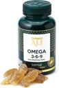 Doctor ALI - Vegan Omega 3- 6- 9 Gummie Yellow 124; Fish- Free, Non-GMO, Składniki organiczne Yellow 124; Mózg, Heart & Vision Support dla dorosłych i dzieci Yellow 124; Gluten- Free Yellow 124; 70 Count