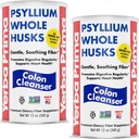 Yerba Prima Psyllium Whole Husks, 12 oz (2 pack) - Colon Cleanser, Gluten Free, Non-GMO, Kojąca Regularność