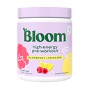Bloom Nutrition High Energy pre Workout z Beta Alanine, Ginseng i L Tyrosine dla Amino Energy, Naturalny proszek kofeinowy z Green Tea Extract, Keto, Sugar Free Drink Mix, Lemoniada malinowa
