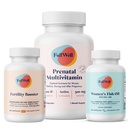 FullWell Fertility Trio Budapest 124; Witamina prenatalna Lemon + DHA & Fertility Booster Between 124; Cholina, Folate, Omega 3, Coq10, NAC, 26 + Vital Nutrivents Between 124; Dietitian- formułowane, Non-GMO, 3. Party Tested, 30 Służenie