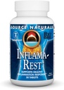 Źródło Naturals Inflama- Odpoczynek - Herbal & Mieszanka mineralna z Turmeric, Boswellia, Ginger, Quercetin - Maksymalna ulga stresowa i relaks - 30 tabletek