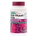 NaturesPlus Herbal Actives Red Yeast Rice, Rozszerzone wydanie - 600 mg, 120 Mini Tablets - Herbal Supplement - Wegan, Wegetarianin, Gluten- Free - 60 Służenia