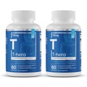 Elementy zasadnicze T- Hero - Codzienne wsparcie testosteronu dla mężczyzn - Promotes Vitality & Drive - z Ashwagandha, Shilajit, Boron, DIM - 60 Hrabia - 30 Sług (2- Pack)
