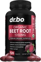 Organic Beet Root kapsułki Suplementy - 1350mg Buraki proszek ekstrakt pigułki, Organic Beet Root proszek suplement, Super tlenek azotu Beets wysoki obieg witamin Support - 120 Beets Tablets