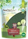Żywność do życia Organic Chlorella Proszek, 4 Ounces - Non-GMO, Kosher, Surowy zielony Algae, Wegan Superfood, luzem, Czysty Vegan Green Protein, Bogaty w witaminy i minerały, Wielki do picia, Broken Cell Wall