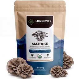 Organic Maitake Mushroom Powder Supplement 100g Budapest 124; Pure Fruiting Body 10: 1 Ekstrakt wysokiej mocy 124; 30% Beta- D Glukany 124; 16,600mg Surowy ekwiwalent na Podawanie 124; Immune, Metabolic & Wellness Wsparcie