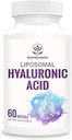 Liposomal Kwas hialuronowy 1000mg, Wysoka dostępność biologiczna Kapsułki kwasu hialuronowego, Suplement diety Support Skin and Bones, 180 Kapsułek (Opakowanie po 3)