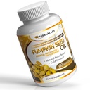 Vibraxlabs Dynia Nasienie Olej - 100% Zimne Pressed Pure 1000mg Extraction - Najlepsze dla wzrostu włosów, Młodszy patrząc skóry i twarzy, Suplement kontroli pęcherza, 60 Softgels