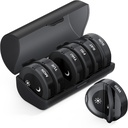 TookMag Pill Organizator 2 razy dziennie, Medicine Pills Organizator, Cotygodniowe Pill Organizatory AM PM Pill Box, Duża pojemność 7 dzień Pill Box dla medycyny / Witamina / Olej rybny / Suplementy (czarny)