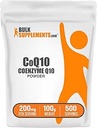 BulkSupplements.com Koenzym Q10 Proszek - Koenzym Q10 200 mg Suplement, Suplement odżywczy - Bez glutenu, 200mg na jedną porcję, 100g (3,5 oz) (Opakowanie po 1)