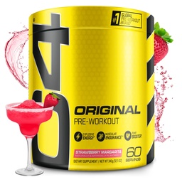 Cellucor C4 Oryginalny proszek do przygotowania wstępnego Truskawki Margarita 124; Witamina C do immunologicznego wsparcia 124; Energia wolna od cukru dla mężczyzn i kobiet 124; 150mg kofeiny + Beta alanina + kreatura 124; 60 Służenie