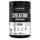 Jacked Factory Creature Monhydrate Powder 425g - 5g Codzienny suplement dla kobiet i mężczyzn, Wegan- Przyjazny weganom, Trzecia-Party Tested - 85 Sług, Unflavored