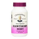 Oryginalne preparaty Christophera Hawthorn Berry Kapsułki, Herbal Supplement for Heart & Cardioviral Wellness, 100 Kapsułki