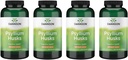 Swanson Psyllium Husk Dietetyczny Fiber Suplement 610 mg 300 Kapsułki - (4 opakowania)