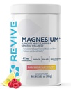 Revive MD Magnezu w proszku Suplement - Karbonian magnezu i Taurate w proszku Drink pomaga zdrowe kości, Mięśnie, & Nerwy - Vegan- Friendly, Gluten- Free & Soy- (Lemoniada malinowa, 30 Servings)