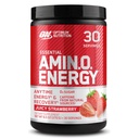 Optimum Nutrition Amino Energy - Wstępne ćwiczenia z zielonej herbaty, BCAA, Amino Acids, Keto Friendly, Green Coffee Extract, Energy Powder - Juicy Strawberry Burst, 30 Słupki (Packaging May Vary)