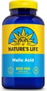 Nature 's Life Malic Acid Supplement 800 mg - Zdrowe funkcje mięśni i Cellular Energy Support - Dietary Fruit Acid - 60- Day Money Back Guarantee, Laboratorium zweryfikowane - 250 Słupki, 250 Kapsułki