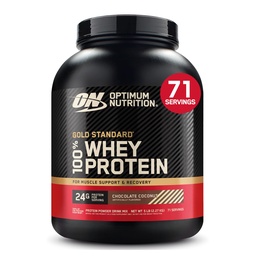 Optimum Nutrition Gold Standard 100% Proszek białkowy serwatki, Czekoladowy Kokos, 5 Funt (Opakowanie może Vary)