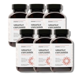 Smarter Nutrition Curcumin Softgels - Wegan Wysoka Absorpcja 400 mg Suplement Curcumina Standaryzowane do 95% Tetrahydrokurkuminoidy + Czarny olej nasienny i imbir do wspólnego i immunologicznego zdrowia - 360 Ct