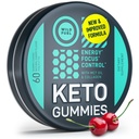 MCT Oil Keto Gummies Colagen Metabolution Booster - Wstępny trening Gummy Energy Chews Keto Candy - Fizyczna i mentalna energia, niskie węglowodany, niskie kalorie - 60 Cherry Collagen Gummies dla kobiet i mężczyzn
