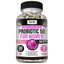 Kaya Naturals Probiotic 50 Miliard CFU - Probiotyki dla kobiet, Probiotyki dla mężczyzn i dorosłych, Natural - Gut Health & Immune Supplement - Zapewnia wsparcie pokarmowe - 30 Kapsułki roślinne