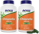 Teraz Chlorella 1000mg Tablets - 200 Count (Pack of 2) - Natural Occurring Chlorophyll, Beta- Karoten - Non-GMO, Wegan - Green Super Food Supplement for Women and Men