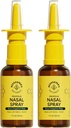Pasiek Nasal Nasal Spray dla dorosłych z Propolis, Xylitol & Saline, oczyszcza zatory nosowe, nawilża kanał zatokowy, & Decongest Sinus Jamy, 1 fl oz (Opakowanie 2)