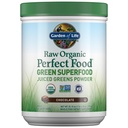 Ogród życia Surowiec Organic Perfect Food Zielone Superfood Zielone Zielone Zielone Proszek - Czekolada, 60 Słupki, Non-GMO, Gluten Free, Wegański cały suplement diety Plus Probiotyki, Enzymy