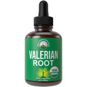 USDA Organic Valerian Root Liquid Supplement. Wegański ekstrakt nalewka do relaksacji, snu, spokoju. Wielka alternatywa dla kapsułek Valerian. Zero cukru, gluten Bezpłatne suplementy dla kobiet i mężczyzn