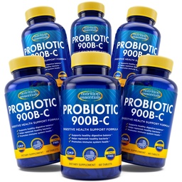 Nutrition Essentials GMP Certified Probiotic Dietetic Supplement 6 Butelki 360 kapsułki