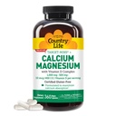 Country Life Target- Mins Wapnia Magnez z witaminą D- Complex, 1000mg / 500mg / 10mcg, 360 Kapsułki wegańskie, Certified gluten Free, Certified Vegan, Verified Non-GMO Verified...