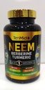 Neem Leaf Supplement - 8in1 Formuła - Połącz z Berberine, Turmeric, Holy Basil, Amla, Artichock, Milk Thistle i Black Pepper - Wsparcie immunologiczne - 120 Kapsułki dla 4 miesięcy dostaw