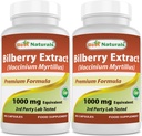 Najlepsi Naturals Bilberry 1000 Mg 90 Kapsułki (90 Count (Pack of 2))