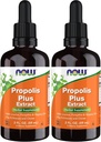 Teraz suplementy, Propolis Plus ekstrakt z kroplomierzem, suplement ziołowy, 2-unce (Opakowanie 2)