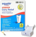Tabletki nabiałowe do nietolerancji laktozy - Wyrównuje szybko działającą ulgę Vanilla Flavor, 32 tabletki do żucia, Lactaid Chewables, Lactase Enzyme (opakowanie po 1), Boxed by Fusion Shop Store