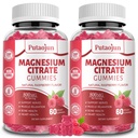 Magnesium Citrate Gummies | Magnesium Supplement for Adults | High Absorption Magnesium Supplement | Vegan, Non-GMO Magnesium Gummies | 120 Raspberry Flavor (Pack of 2)