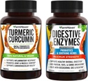 FarmHaven Kurkumina Turmerowa z Black Pepper i Gravestive Enzymes z 18 Probiotyki & Zioła