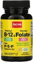 Jarrow Fixas Metyl B- 12 & Metyl Folate - 100 Tabletki do żucia, Lemon - Opakowanie 2 - Bioaktywna witamina B12 & B9 - Wspiera wytwarzanie energii, Funkcję mózgu i Metabolizm - 200 Całościowych Sług