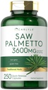 Carlyle Saw Palmetto dla mężczyzn i kobiet 124; 3600 mg 124; 250 Kapsułek 124; Herb Extract Supplement Amend124; Serenoa Repens Amend124; Non- GMO i Gluten Free