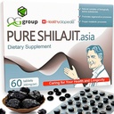 Natural Pure Shilajit Tablets Analog Surowiec Resin Mumiyo Dry Drops 60 Tablets - 200mg 100% Himalajski suplement z 85 + Ślad minerałów dla energii i metabolizmu, Wsparcie immunologiczne - Idealny dla mężczyzn i kobiet