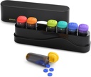 Cotygodniowe Pill Organizator 1 Czas w dniu, Odkurzalne Pill Box 7 dzień, Travel Pill Case, Raz dziennie Dispenser, Tydzień Pill Holder pojemnik na witaminy, Medycyna, Suplement, Pillbox, Czarny