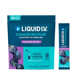 Płyn IV ® Nawodnienie mnożnik - Concord Grape 124; Napoje proszkowe elektrolitu mix 124; 1 opakowanie (16 Servings)