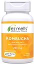 EZ Melts Dissolvable Sugar-Free Kombucha Tablets with SCOBY & Apple Cider Vinegar, Gut Health Supplements for Men & Women, Ginger Lemonade Flavor, 2-Month Supply - 1 Pack