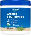 Nutricost Organic Saw Palmetto Proszek 8oz - Certyfikowany USDA Organic Saw Palmetto, Gluten Free