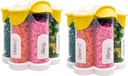 Codzienne, tygodniowe, Monthly Supplement Bottle, Cute Blossom Pill Dispenser z 7 Komory XL (2 Pack Combo) (żółty 2 Pack)