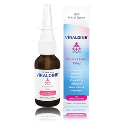 1% Povidone- Jod Nasal Spray, Rapid Relief Formuła, Pomaga codzienne zatory, 100 Aplikacje, 30ml