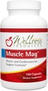 Muscle Mag - wysokochłonna formuła magnezu do uzdrawiania mięśni - z magnezem jabłczan i glicynian (100 kapsułek)