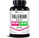 Healthfare Valerian Root Kapsułki 124; 3000mg High Potency Extract 124; 240 Vegan Pills 124; Ziołowy suplement do relaksacji i wsparcia snu 124; Non-GMO, Gluten- Free, Made in USA