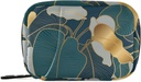 Vintage Palm Leaf Pill Box 7 dzień Pill Case Bag Travel Pill Organizer Bag z Zipper Portable Weekly Case Compact Rozmiar dla posiadacza suplementu witaminy